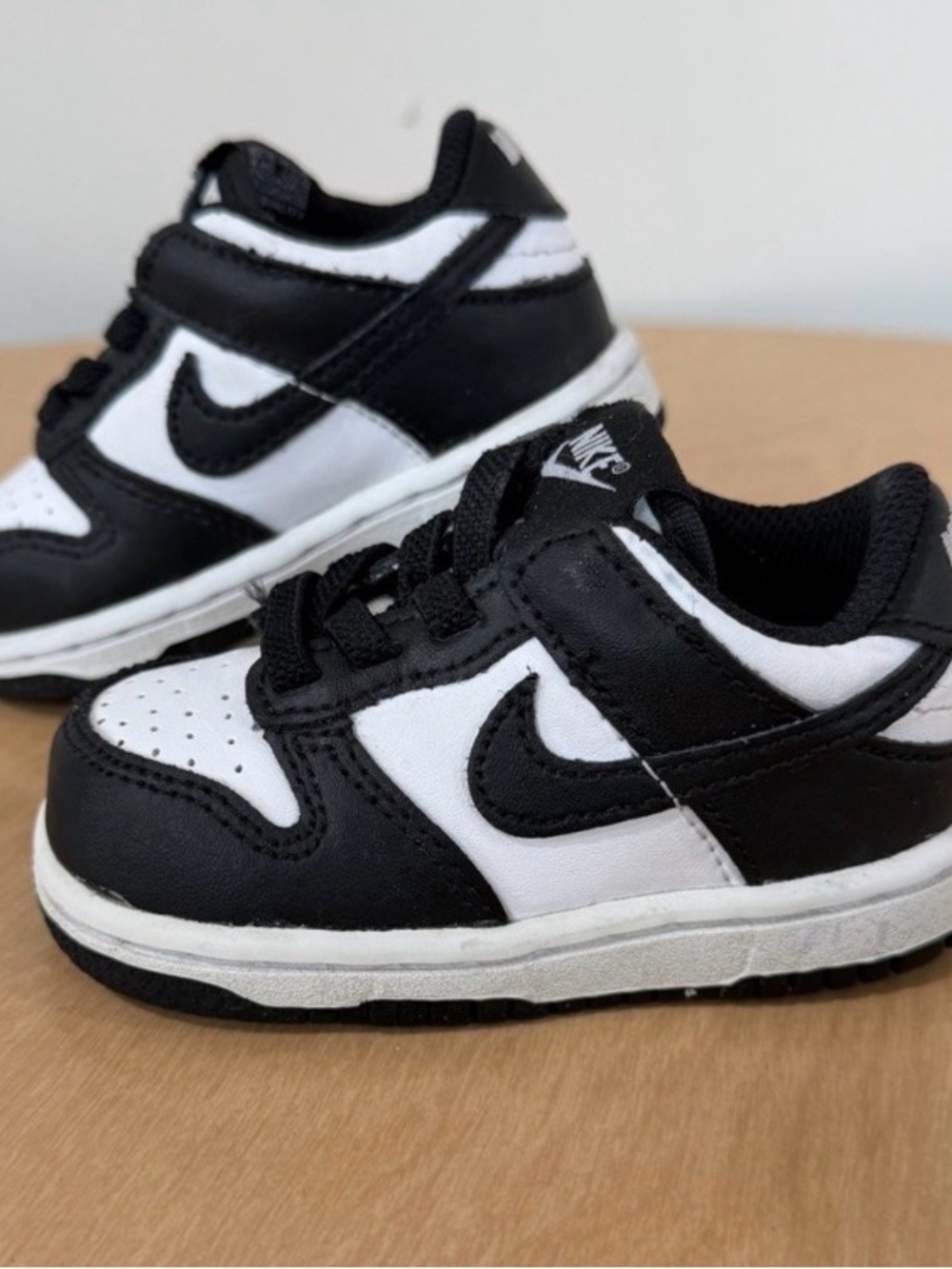 Nike Kids Black and White Low-Top Sneakers